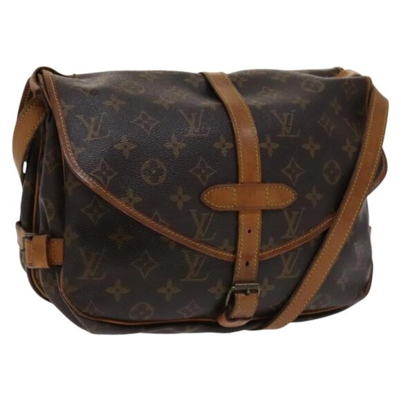 LOUIS VUITTON Monogram Saumur 30 Shoulder Bag M42256 LV Auth 115416 - Picture 1 of 16